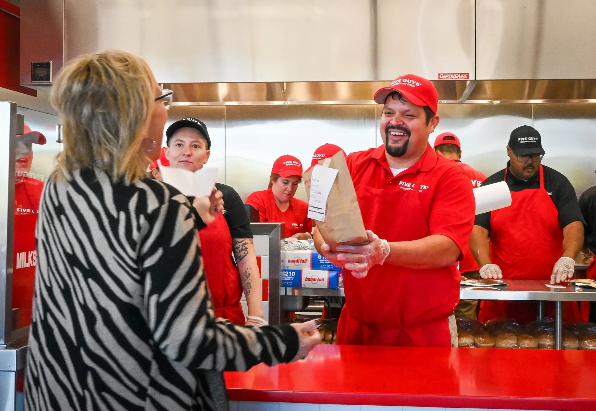 Five guys customer service